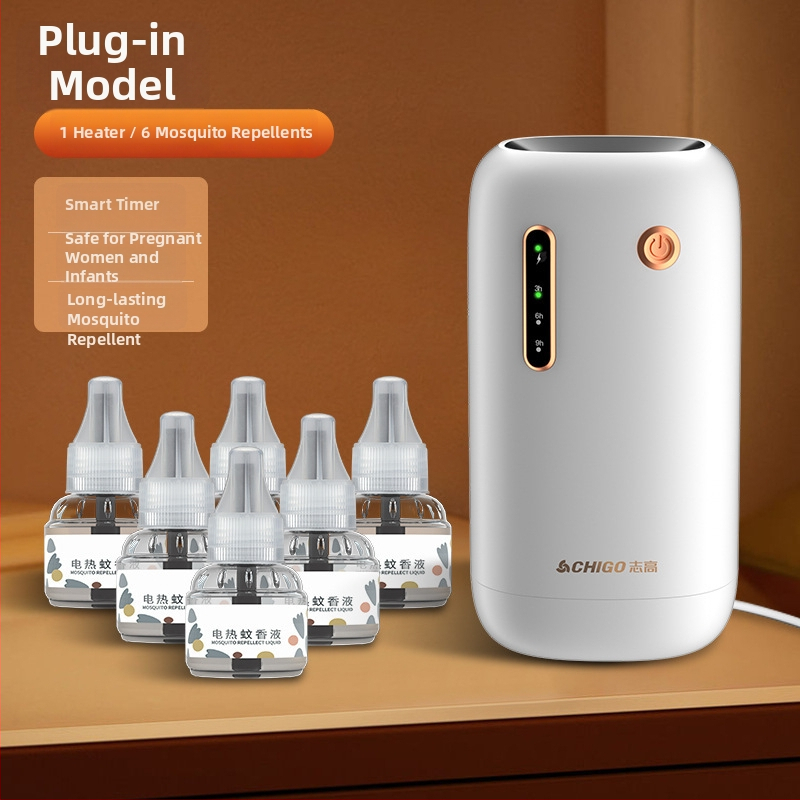 USB įkrovimo belaidis komarų naikinimo įrenginys vidaus ir lauko naudojimui, modelis Chigo LBH107, LED šviesa, dengiamas plotas 21–30㎡, įmontuota baterija 501–800 mAh, veikimo laikas 6–8 valandos