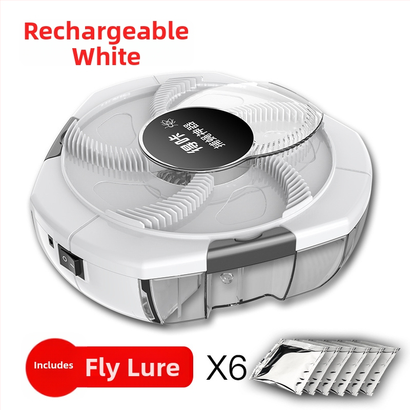 Машина за улов и убийство на мухи – LED светлина; обхват 10 м²; ръчен електрически удар; без вградена батерия; нетоксично