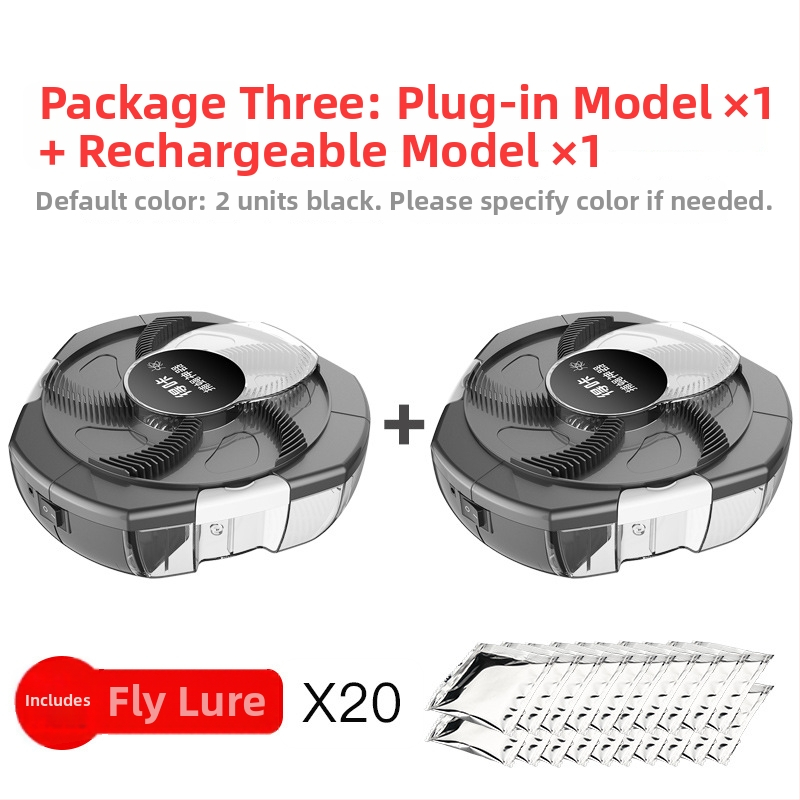 Машина за улов и убийство на мухи – LED светлина; обхват 10 м²; ръчен електрически удар; без вградена батерия; нетоксично