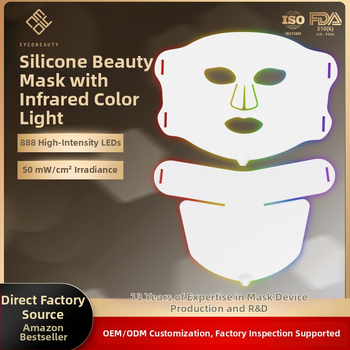 Dispozitiv mască facială cu albire și rejuvenare a pielii, IPX8 rezistent la apă, portabil, fără baterie încorporată, FDA/CE/FCC/ROHS certificări
