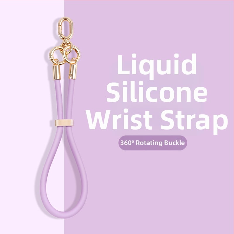 Skysto silikono telefono pakabukas su reguliuojamu užsegimu — anti-pardavimo funkcija, kūrybingas geometrinis dizainas, prekė Yikaden