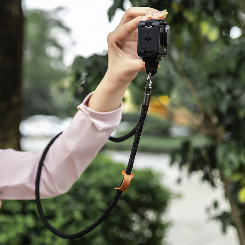 Action kamera kaklo lynas DJI Action 5 Pro, anti-nuostolio dizainas, poliesterio virvė, metalo sagtis, logotipo spausdinimas įmanomas