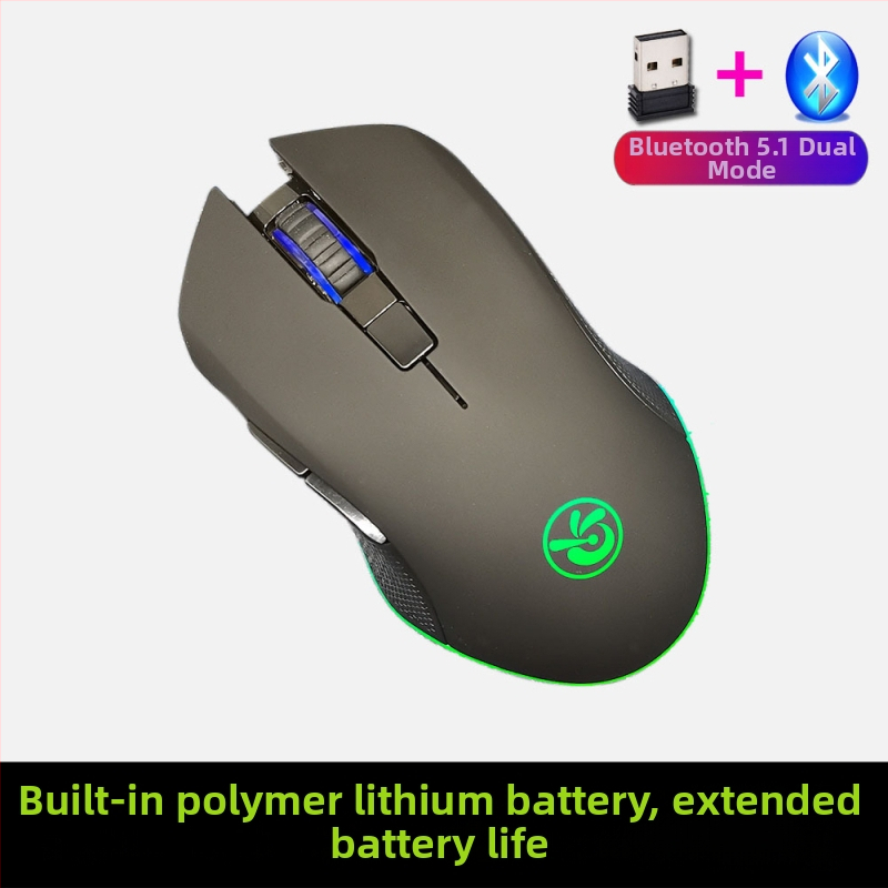 M6 bezdrôtová myš Bluetooth 5.2, dvojmódové pripojenie 2.4G/Bluetooth, nabíjanie cez USB-C, 2400dpi, 6 tlačidiel