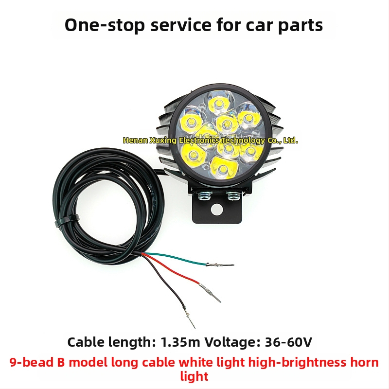 LED предна светлина за сгъваем велосипед, алуминиева сплав, 12W, 36-80V, модел YTDD