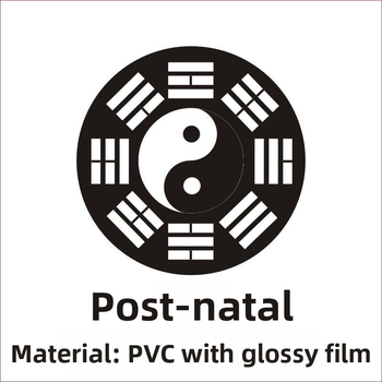 Autocolant autoadeziv pentru telefon cu motiv Tai Chi opt diagrame, artă taoistă Feng Shui; hârtie acoperită; personalizare disponibilă