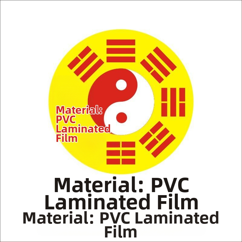 Autocolant autoadeziv pentru telefon cu motiv Tai Chi opt diagrame, artă taoistă Feng Shui; hârtie acoperită; personalizare disponibilă