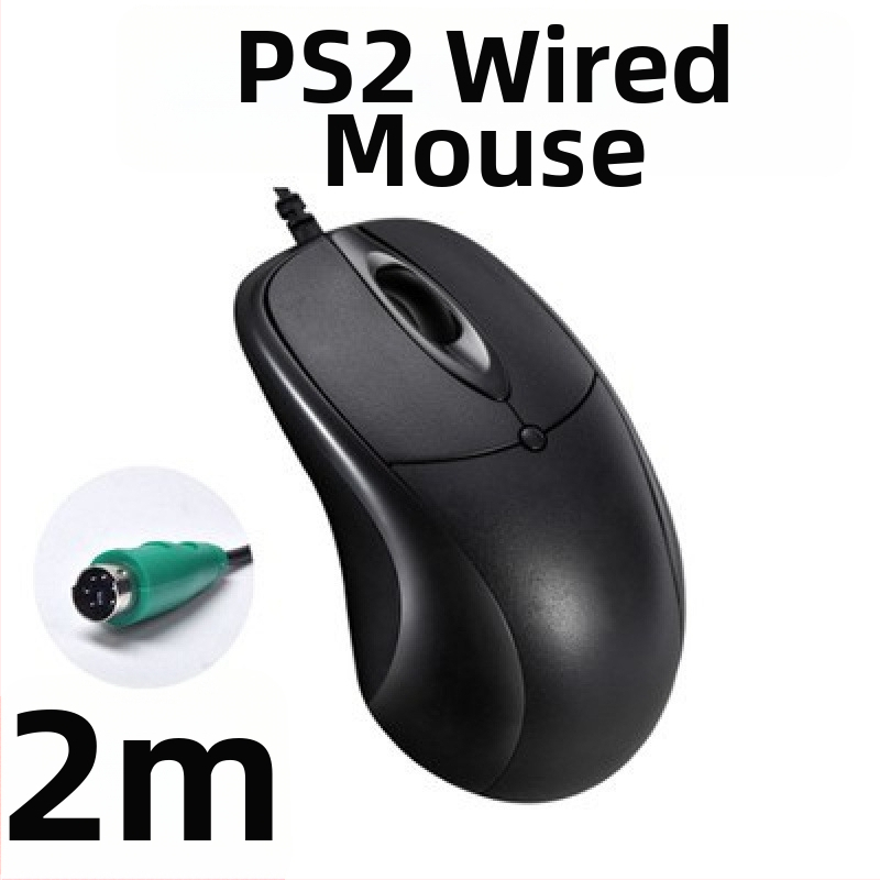 USB ενσύρματο ποντίκι υπολογιστή με μακρύ καλώδιο, μήκη 2m/3m/5m, 3 κουμπιά, φωτοηλεκτρικός αισθητήρας, κατάλληλο για επιτραπέζιο υπολογιστή/οθόνη TV