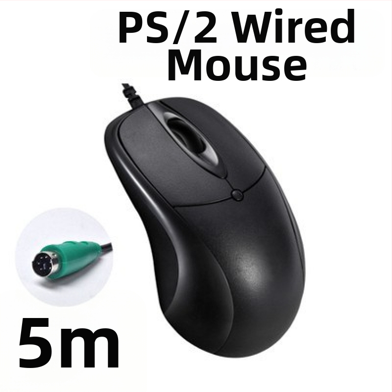 USB ενσύρματο ποντίκι υπολογιστή με μακρύ καλώδιο, μήκη 2m/3m/5m, 3 κουμπιά, φωτοηλεκτρικός αισθητήρας, κατάλληλο για επιτραπέζιο υπολογιστή/οθόνη TV