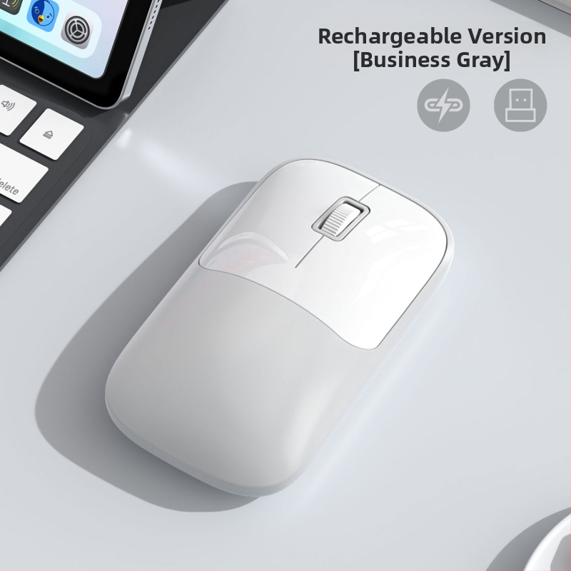 Ασύρματο ποντίκι για υπολογιστή με 2.4G+Bluetooth συνδεσιμότητα, 1600 DPI, USB διεπαφή, εργονομικός σχεδιασμός, εμβέλεια 10 μ