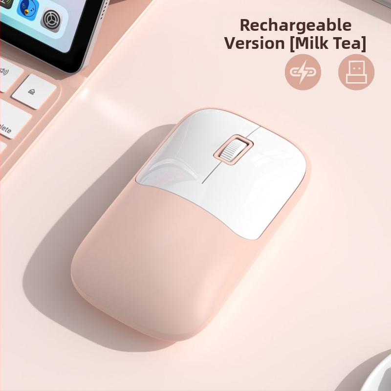 Ασύρματο ποντίκι για υπολογιστή με 2.4G+Bluetooth συνδεσιμότητα, 1600 DPI, USB διεπαφή, εργονομικός σχεδιασμός, εμβέλεια 10 μ