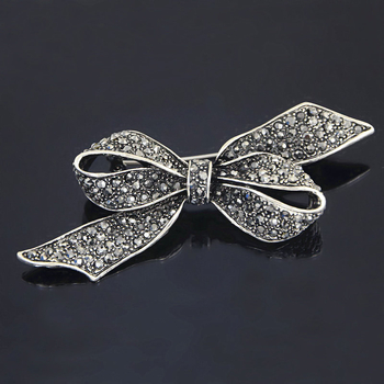 Zhenyao Jewelry Unisex Broš u obliku luka – legura, elektroplating