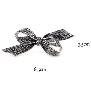 Zhenyao Jewelry Unisex Broš u obliku luka – legura, elektroplating