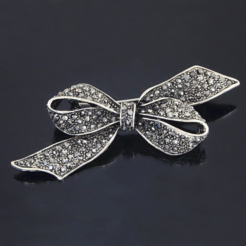 Zhenyao Jewelry Unisex Broš u obliku luka – legura, elektroplating
