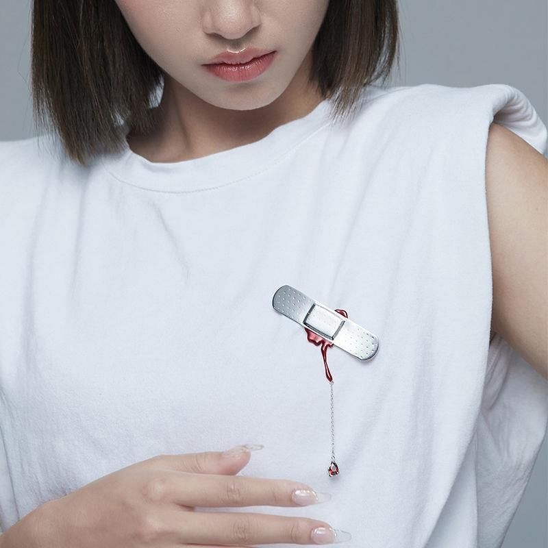 Brooch — αρχικός σχεδιασμός, ηλεκτροπλατίωση, υλικό: άλλο, γλυκό-δροσερό στυλ, διακοσμητικός χαρακτήρας