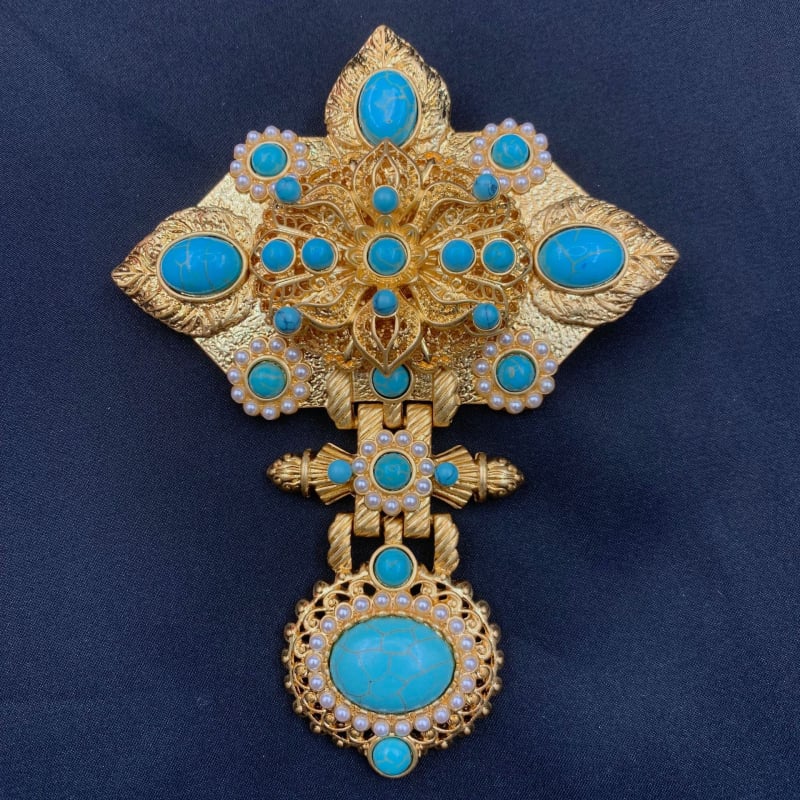 Καρφίτσα από 18k πραγματικό χρυσό, διάτρητο σχέδιο μελισσας, μεσαιωνικό στυλ λογοτεχνικό ρετρό, πολυλειτουργικό αξεσουάρ, Χειμώνας 2024