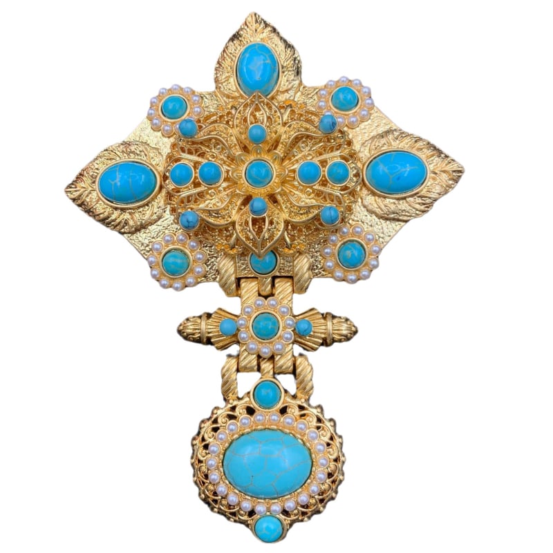 Καρφίτσα από 18k πραγματικό χρυσό, διάτρητο σχέδιο μελισσας, μεσαιωνικό στυλ λογοτεχνικό ρετρό, πολυλειτουργικό αξεσουάρ, Χειμώνας 2024