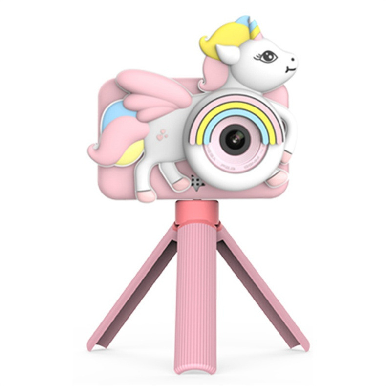 D32 Gyerekeknek szóló digitális kamera kettős HD objektívvel, 2,0 hüvelykes LCD, TF-kártya támogatás, ABS ház, akár 2 óra üzemidő