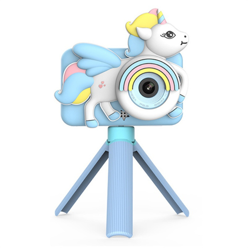 D32 Gyerekeknek szóló digitális kamera kettős HD objektívvel, 2,0 hüvelykes LCD, TF-kártya támogatás, ABS ház, akár 2 óra üzemidő