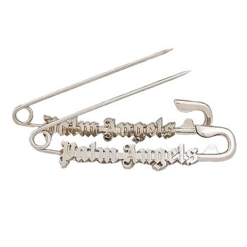 Broșă, în formă de literă, oțel titan, stil coreean, placare electrolitică, anti-expunere