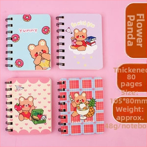 Panda σπειροτετράδιο, μοντέλο A7, 120 σελίδες, χαρτί 44 g, μάρκα Ieno, σειρά Panda