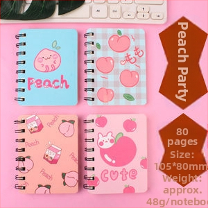 Panda σπειροτετράδιο, μοντέλο A7, 120 σελίδες, χαρτί 44 g, μάρκα Ieno, σειρά Panda