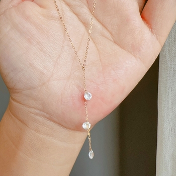 S925 ezüst nyaklánc, minimalist geometriai kialakítás