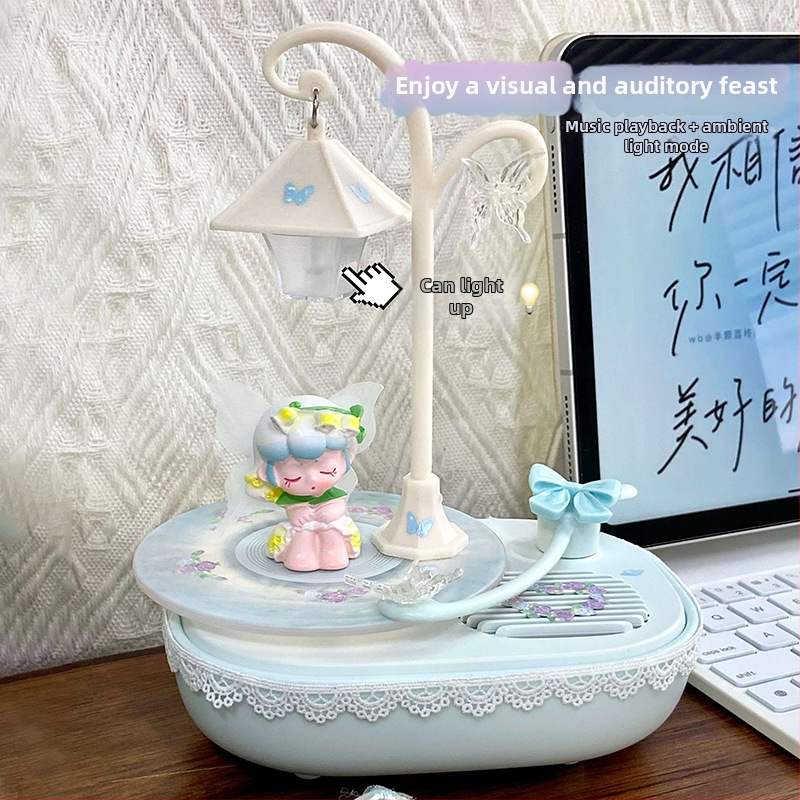 Pianisto Bluetooth garsiakalbis su įmontuota ambientinės šviesos funkcija, 5W, Bluetooth 5.3, baterija 1200-2000 mAh, dažnių diapazonas 30 Hz-15 kHz, veikimo nuotolis 10 m