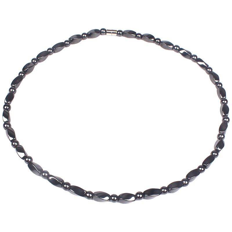 Ogrlica od Gallstonea, ručna izrada, geometrijski dizajn, kuglični lanac, unisex (Materijal: Gallstone; Obrada: Ručna izrada; Stil: Geometrijski; Vrsta lanca: Kugličasti lanac; Namjena: Unisex)