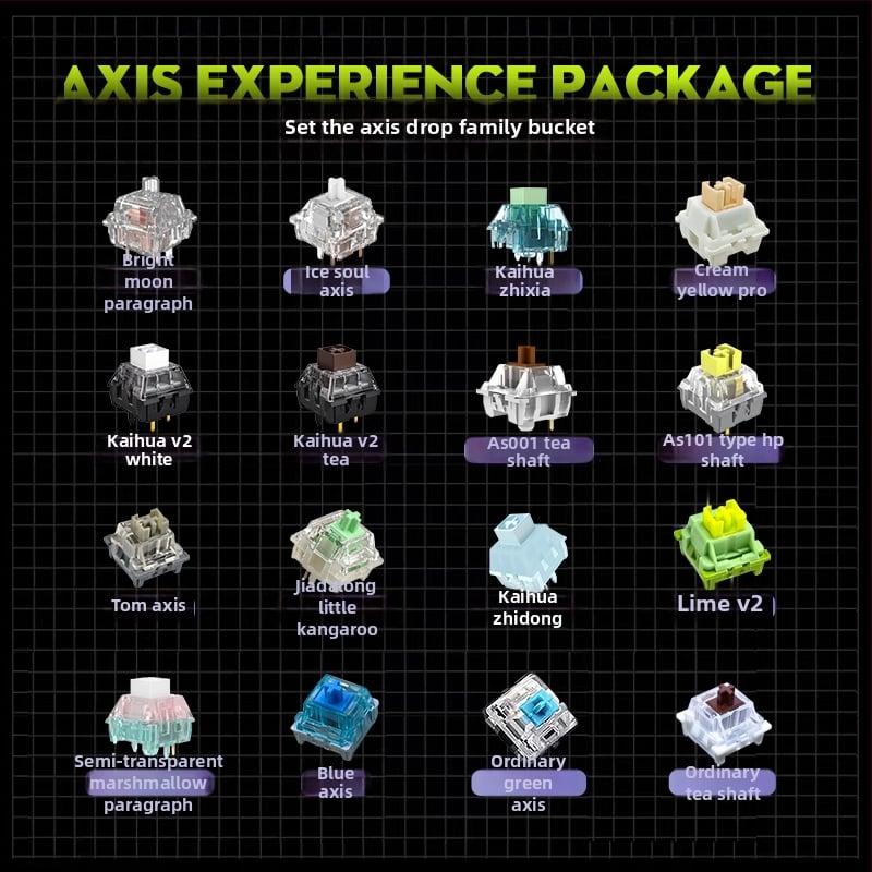 Kailh Kaihua σετ δοκιμών διακοπτών μηχανικού πληκτρολογίου, ενσύρματο, κυκλοφόρησε το 2023