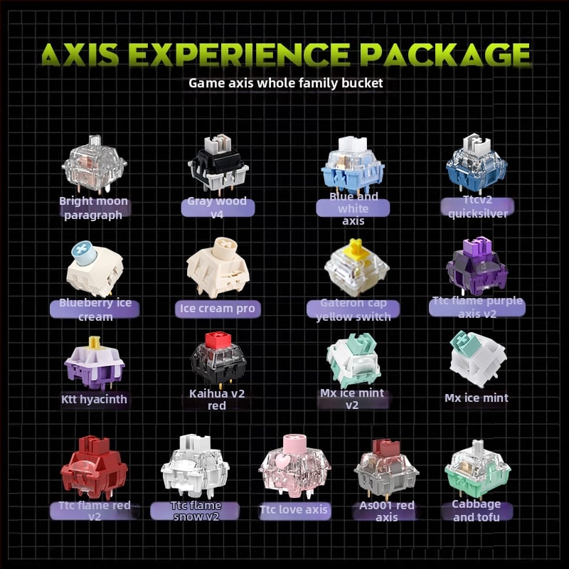 Kailh Kaihua σετ δοκιμών διακοπτών μηχανικού πληκτρολογίου, ενσύρματο, κυκλοφόρησε το 2023