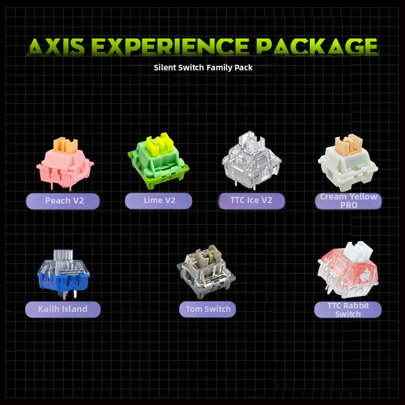 Kailh Kaihua σετ δοκιμών διακοπτών μηχανικού πληκτρολογίου, ενσύρματο, κυκλοφόρησε το 2023