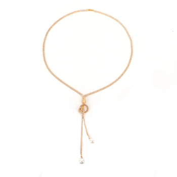 Colier geometric din rhinestone, lanț lung pentru claviculă, design multistrat, extensie reglabilă peste 11 cm, cristale placate cu aur