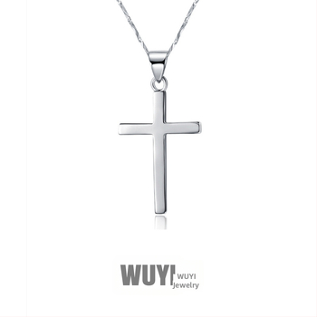 S925 sterling ezüst kereszt medálos nyaklánc, márka WUYI
