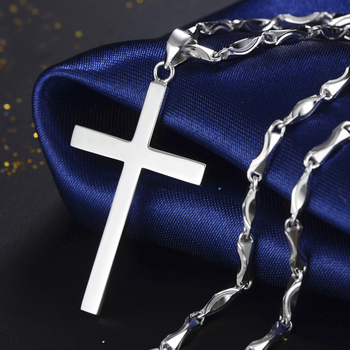 S925 sterling ezüst kereszt medálos nyaklánc, márka WUYI