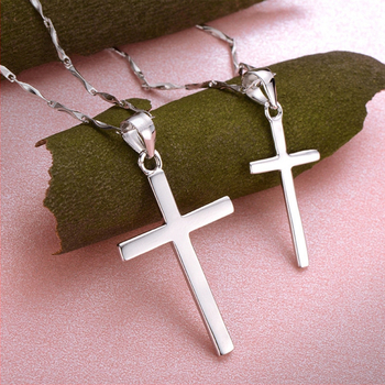 S925 sterling ezüst kereszt medálos nyaklánc, márka WUYI