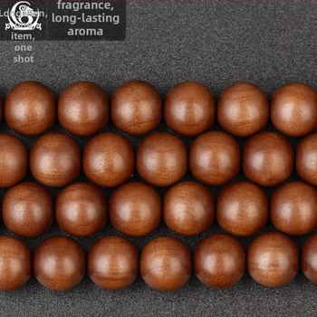 Sandelipuust mala ar 108 helmiga, unisex kaelakee, klassikaline stiil, poleeritud viimistlus