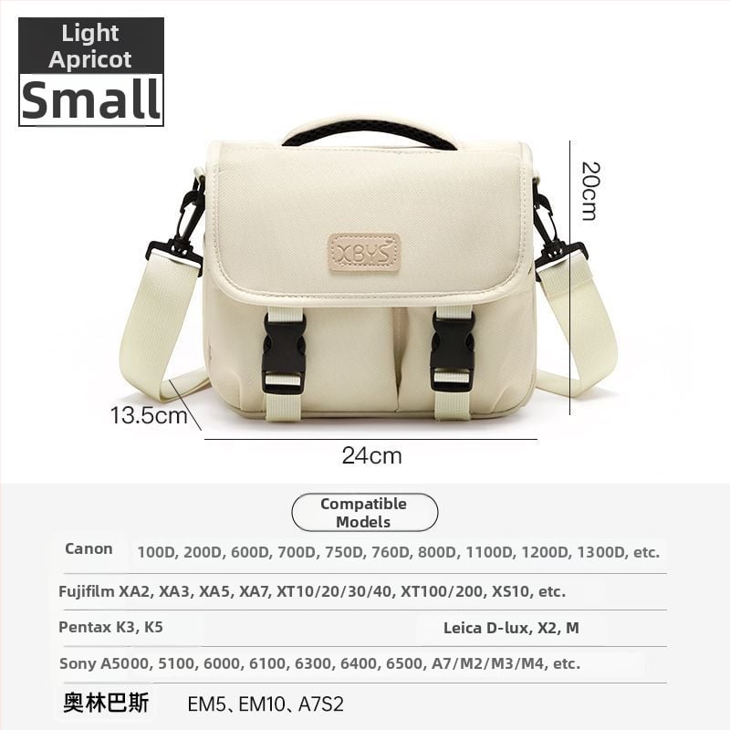 PU bőrű kameratáska tükör nélküli kamerákhoz, vállon átvethető, kézitáska stílus, otthoni tárolás, 2025 tavasz megjelenés