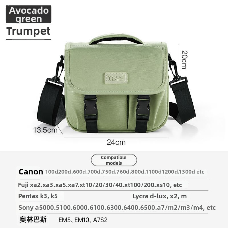 PU bőrű kameratáska tükör nélküli kamerákhoz, vállon átvethető, kézitáska stílus, otthoni tárolás, 2025 tavasz megjelenés