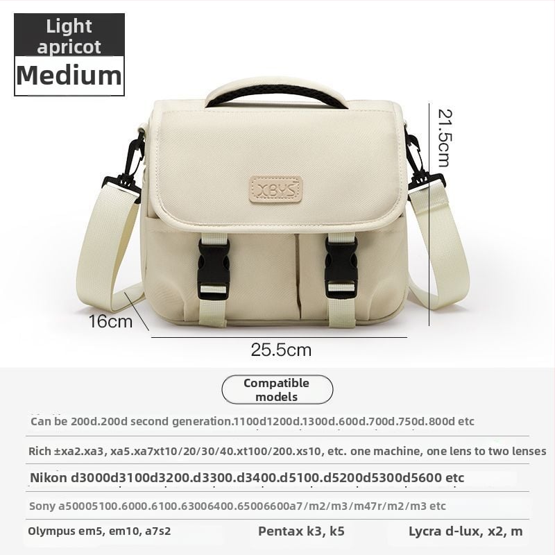 PU bőrű kameratáska tükör nélküli kamerákhoz, vállon átvethető, kézitáska stílus, otthoni tárolás, 2025 tavasz megjelenés