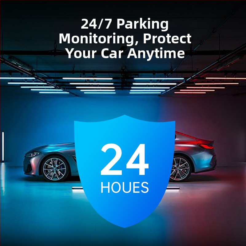 4K predná a zadná záznamová autokamera, Wi‑Fi, inštalácia do spätného zrkadla, trojitý objektív