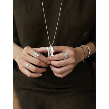 Colier din alamă placată cu aur, formă animale/zodii, lanț DouDou, stil lux lejer