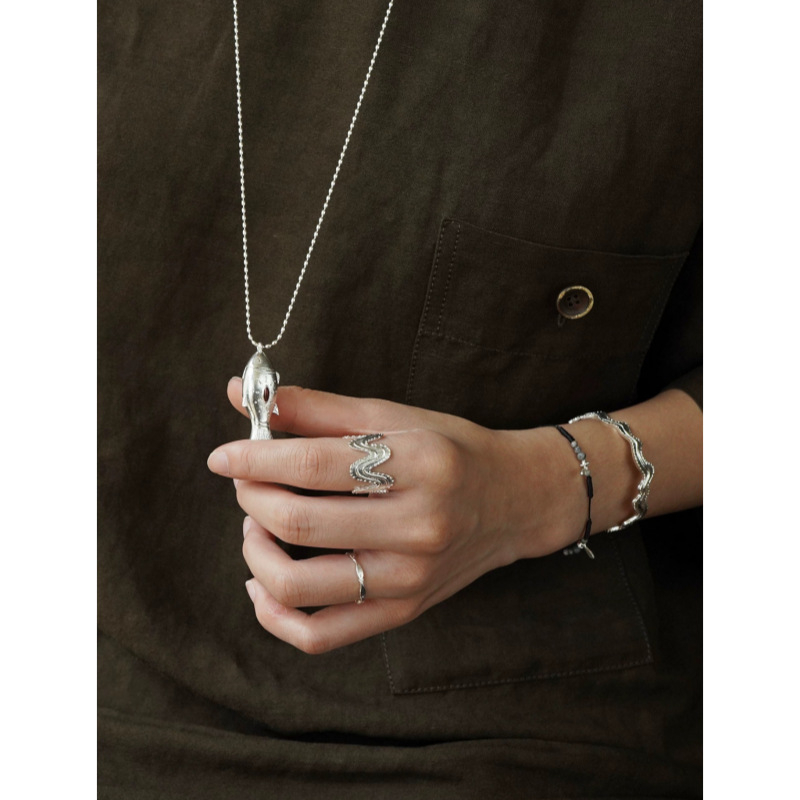 Colier din alamă placată cu aur, formă animale/zodii, lanț DouDou, stil lux lejer