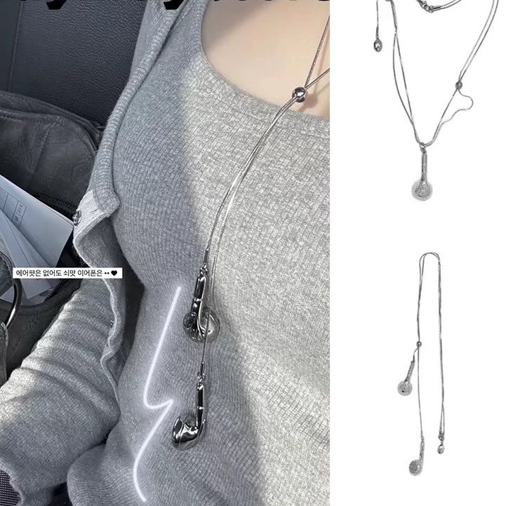 Geometrijska ogrlica s lancem od titan čelika, bakrenim privjeskom, elektroplatinirano završna obrada, unisex