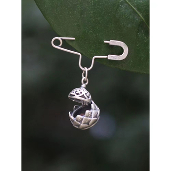 Брошка с меден лотос, ретро артистичен стил, декоративно изделие, електроплатирано покритие