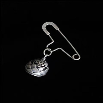 Брошка с меден лотос, ретро артистичен стил, декоративно изделие, електроплатирано покритие