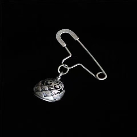 Брошка с меден лотос, ретро артистичен стил, декоративно изделие, електроплатирано покритие