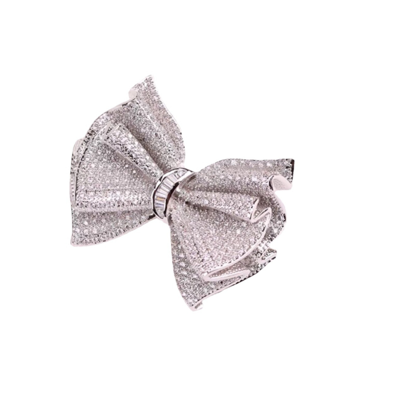 Καρφίτσα με φιόγκο – Χαλκός, Unisex, Κορεάτικος στυλ, Σχεδίαση φιόγκου, Ηλεκτροπλατίωση