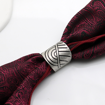 Női sálcsat ötvözetből, vintage stílus, félkör alakú, elektroplatírozás