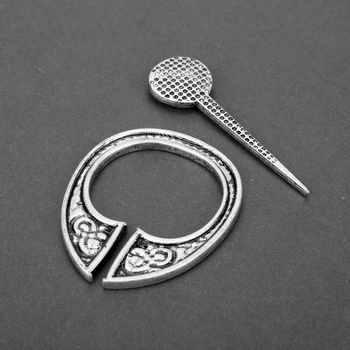 Брошка от сплав, геометричен дизайн, женски стил, електроплатено покритие