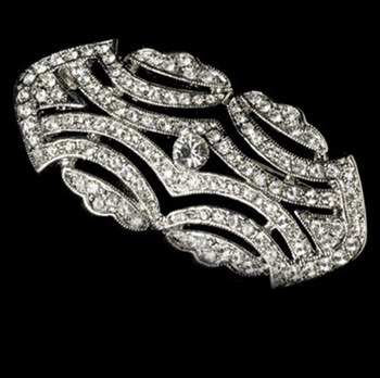 Broš Ruifeng Jewelry, rhinestones, geometrijski dizajn, ženski stil